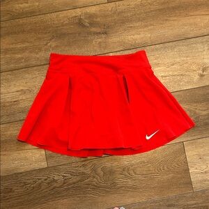 Nike Red Pleated Tennis and Golf Skirt with shorts